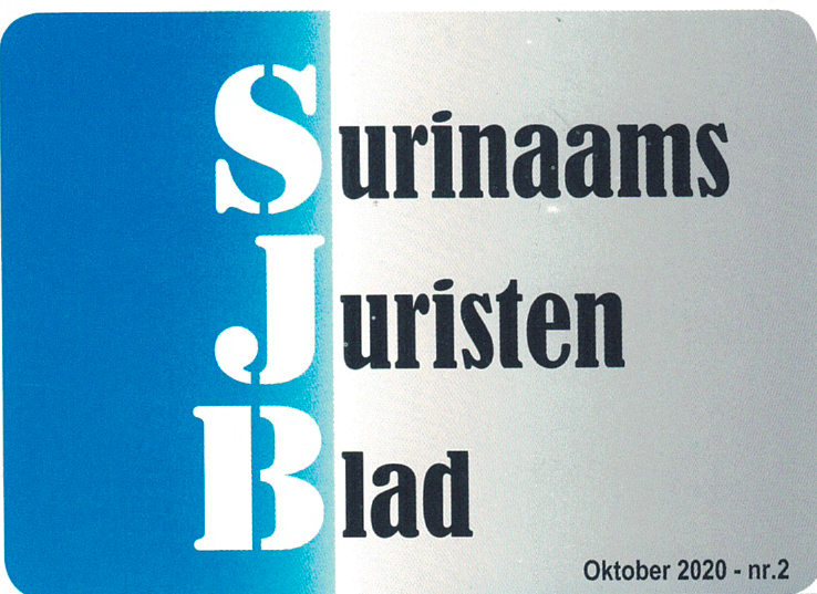 Surinaams Juristen Blad editie nr. 2, oktober 2020
